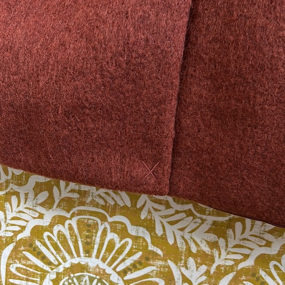 NWT Levi’s Men’s Wool Blend Oversized Slouch Overcoat Cherry Mahogany-Red size S - Picture 10 of 12